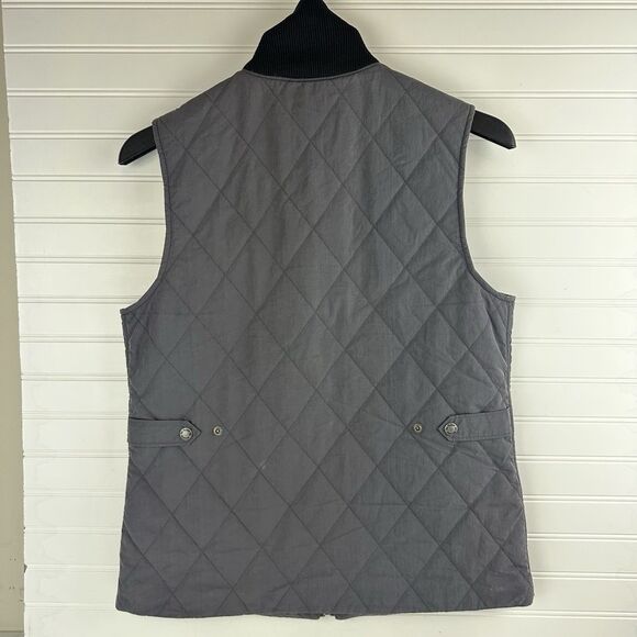 C.C. Filson Quilted Gray Work Pack Vest Sleeveless Jacket Pockets Mens Size M - Picture 4 of 11